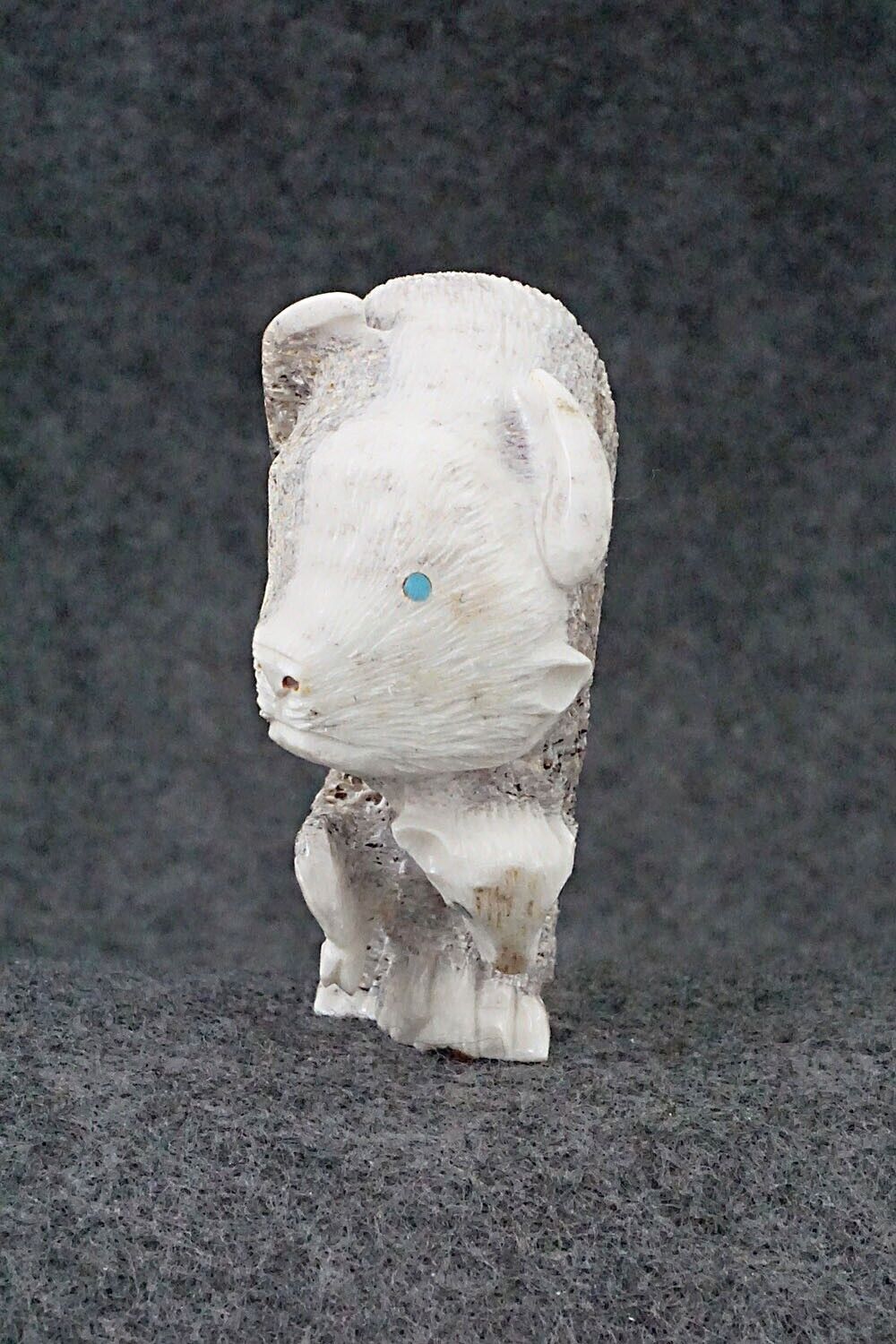 Buffalo and Calf Zuni Fetish Carving - Chris Peina