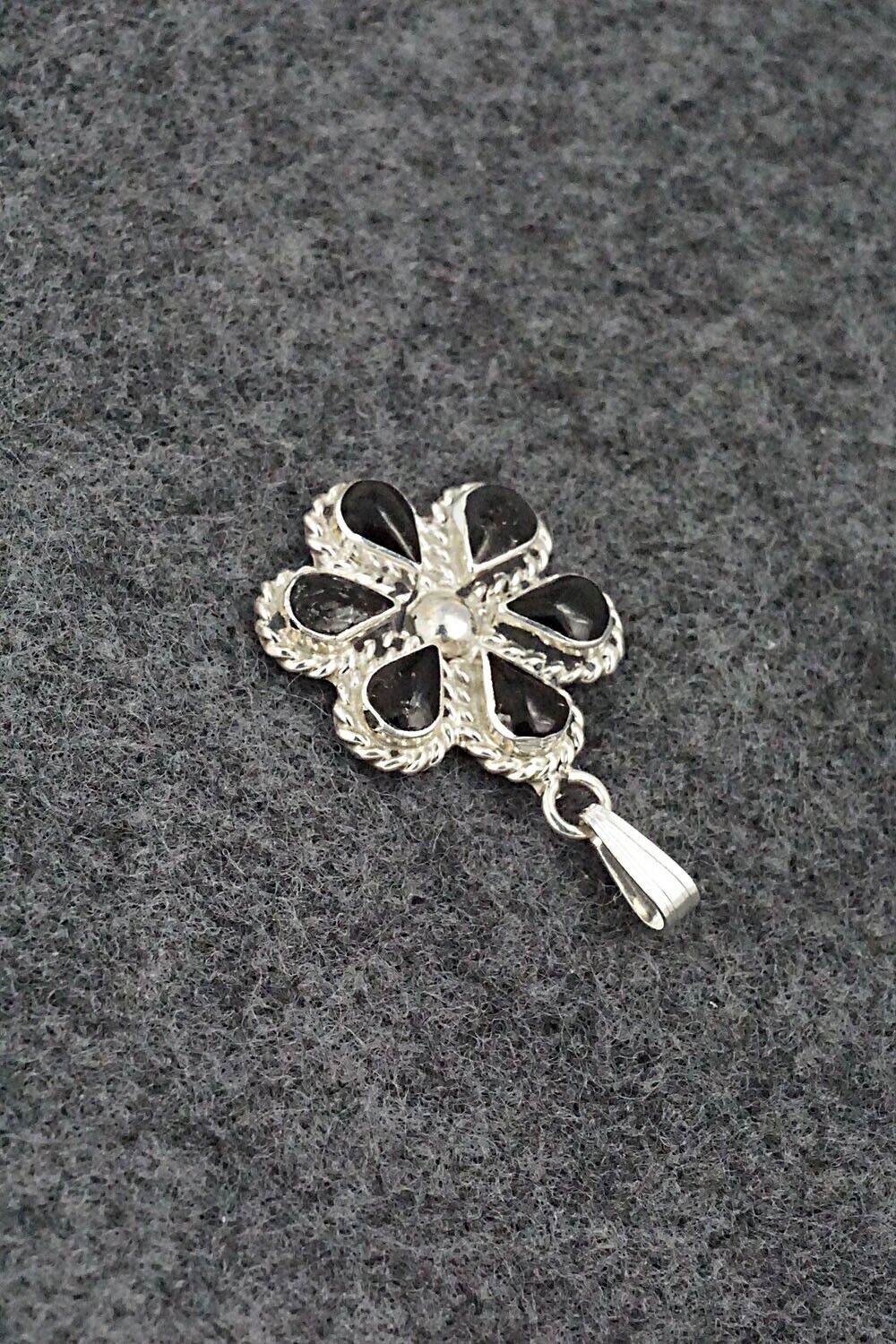 Onyx & Sterling Silver Pendant - Gina Dosedo
