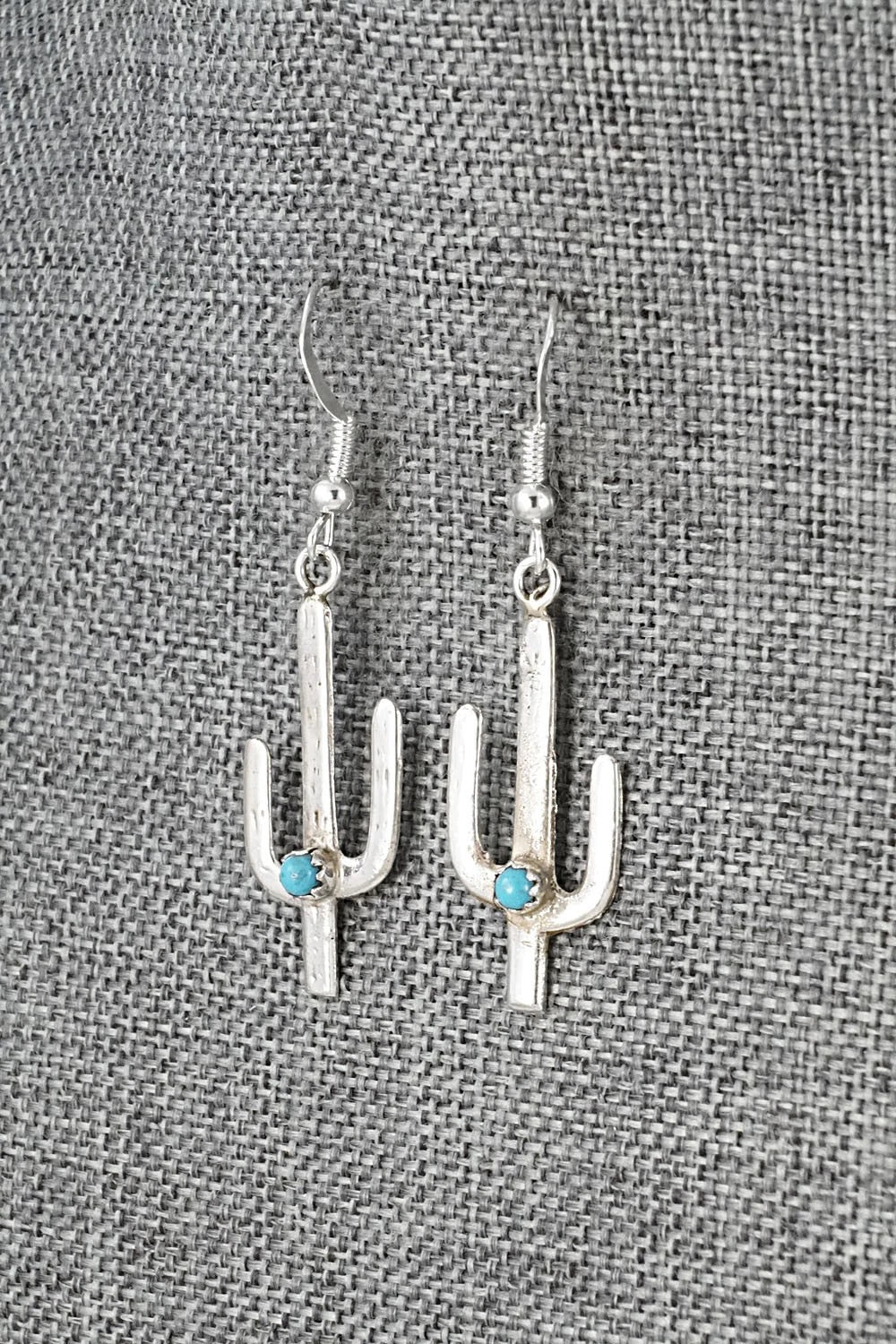 Turquoise & Sterling Silver Earrings - Lorraine Chee