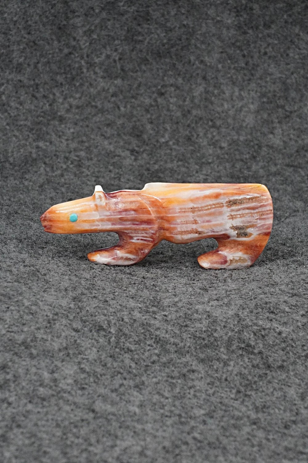 Mountain Lion Zuni Fetish Carving - Ronnie Lunasee