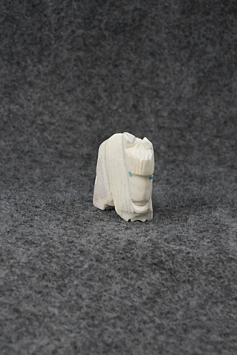 Buffalo Zuni Fetish Carving - Gilbert Lonjose