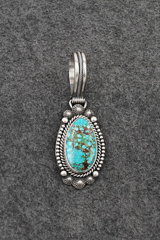 Turquoise & Sterling Silver Pendant - Michael Calladitto