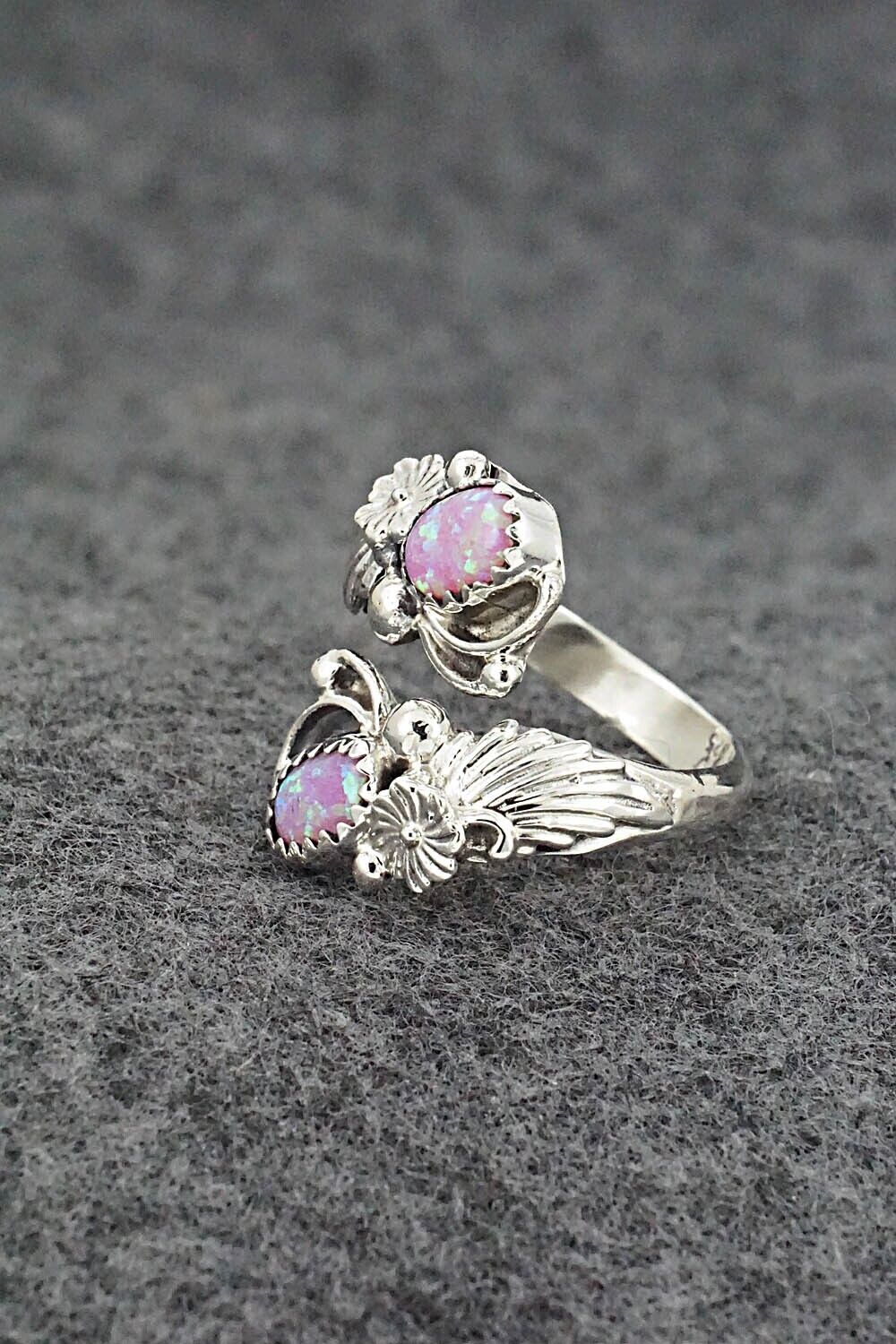 Opalite & Sterling Silver Ring - Etta Belin - Size 7.5