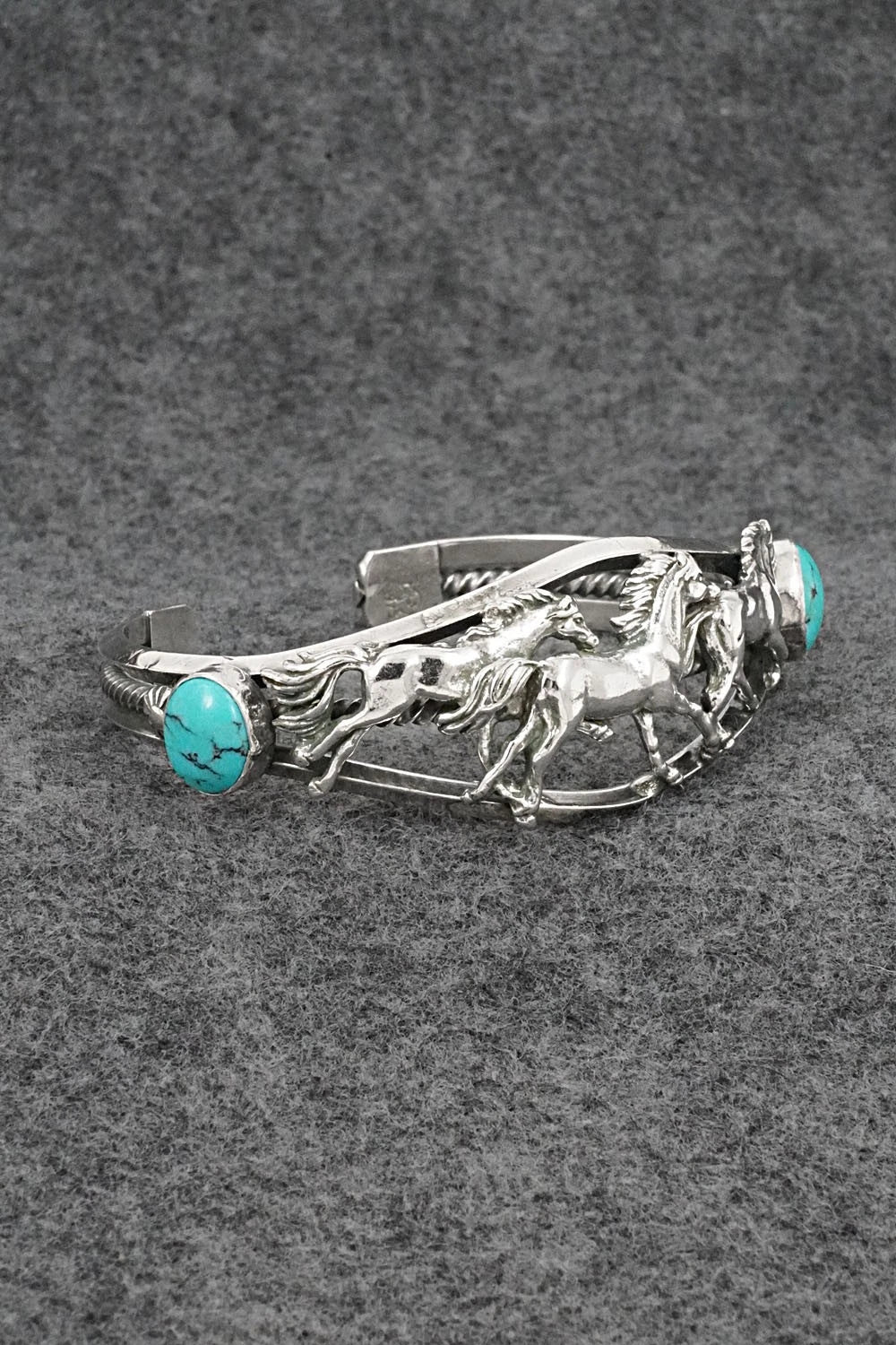 Turquoise & Sterling Silver Bracelet - Bobby Platero