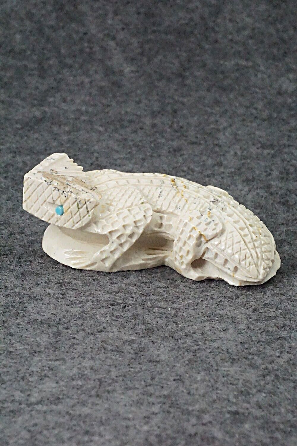 Horned Toad Zuni Fetish Carving - Jensen Charlie