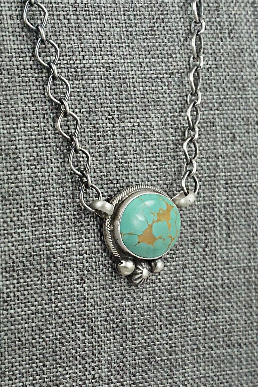 Turquoise & Sterling Silver Necklace - Kathleen Livingston