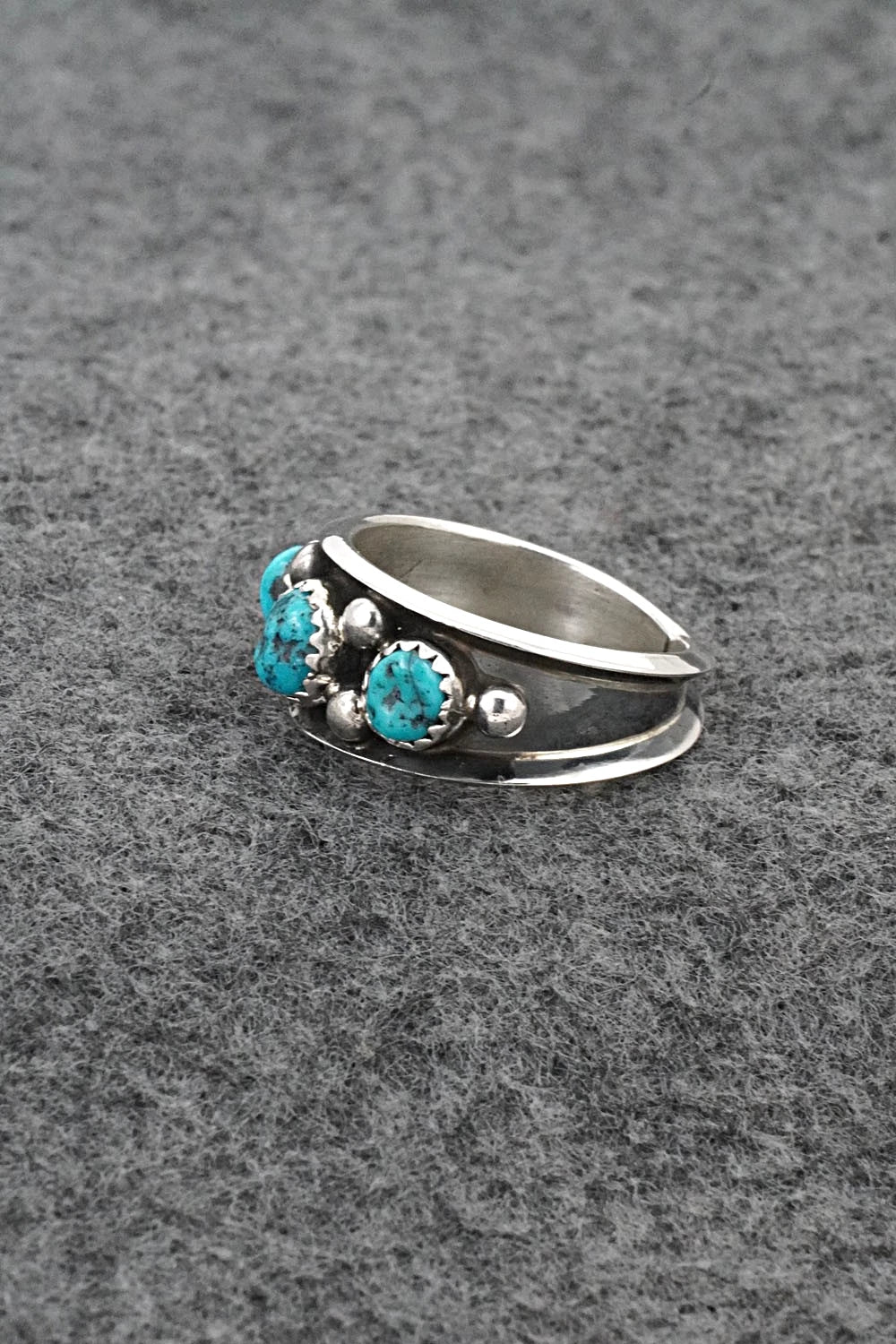 Turquoise & Sterling Silver Ring - Paul Largo - Size 9