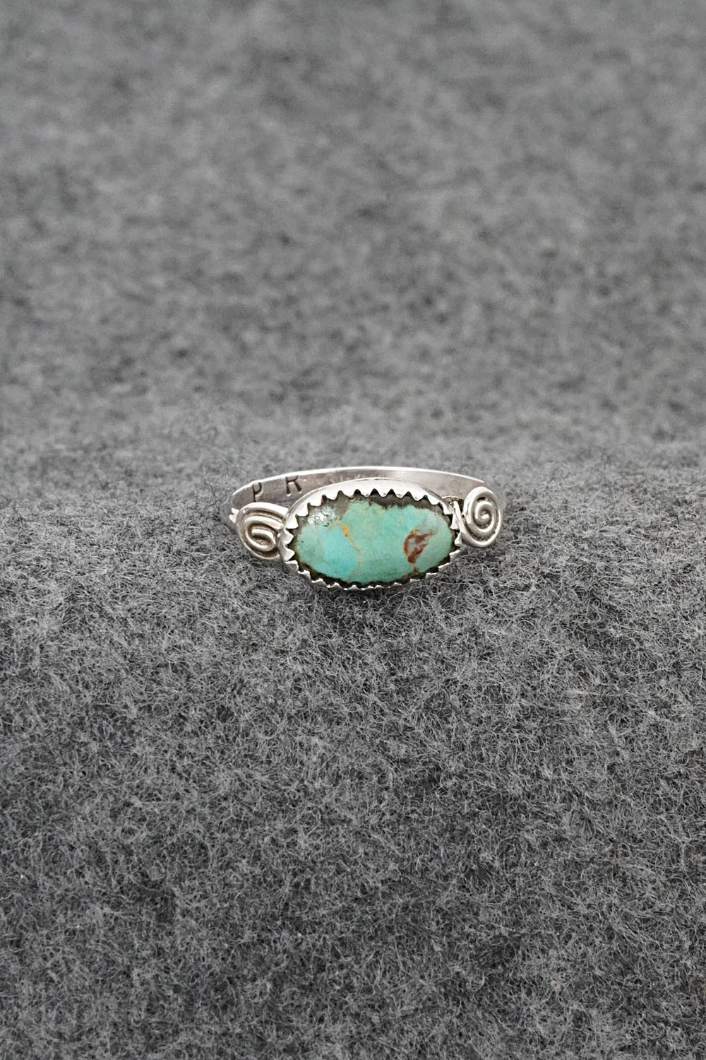 Turquoise & Sterling Silver Ring - Priscilla Reeder - Size 9