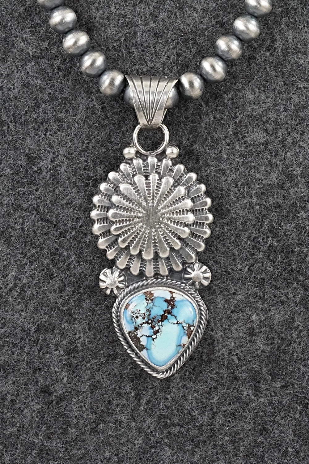 Turquoise & Sterling Silver Necklace - Sharon McCarthy