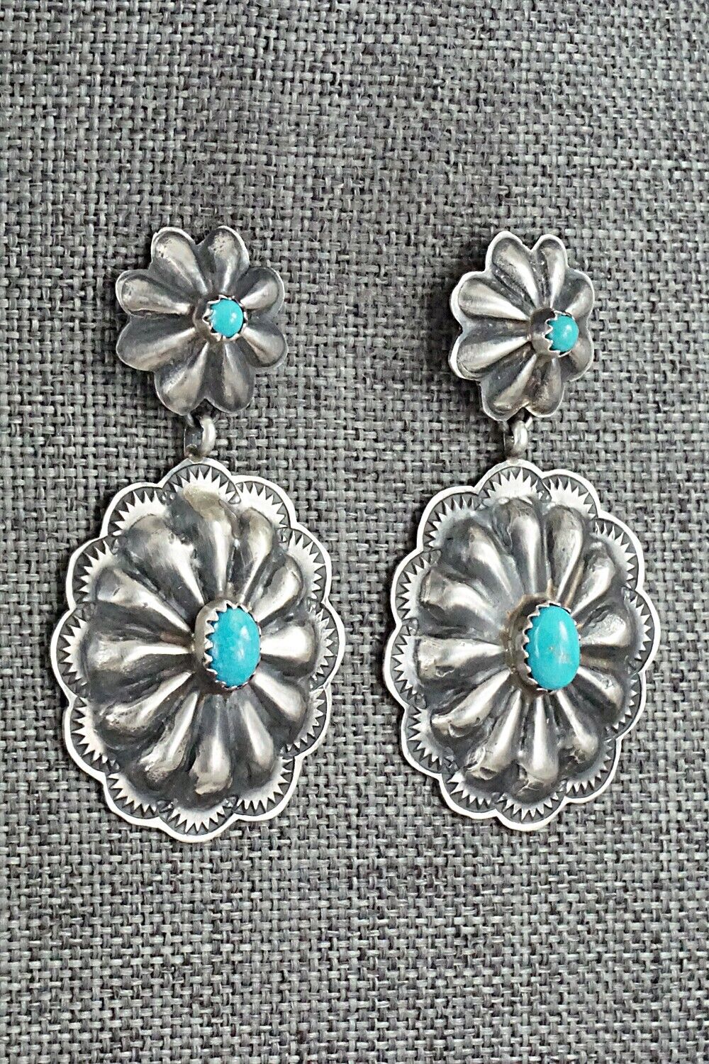 Turquoise & Sterling Silver Earrings - Rita Lee