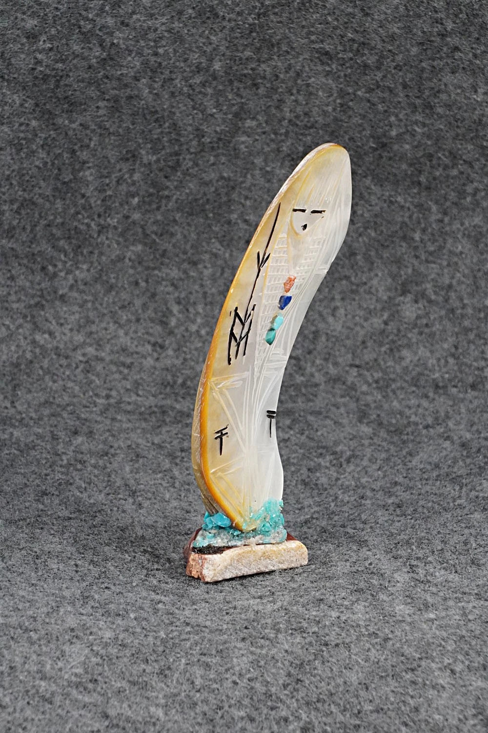 Corn Maiden Zuni Fetish Carving - Gloria Chattin