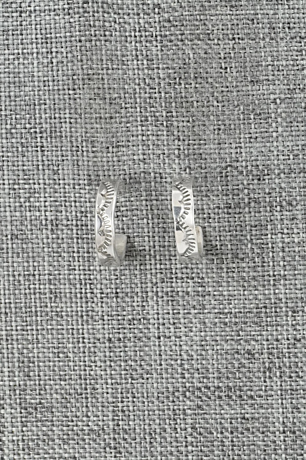 Sterling Silver Hoop Earrings - Elaine Tahe