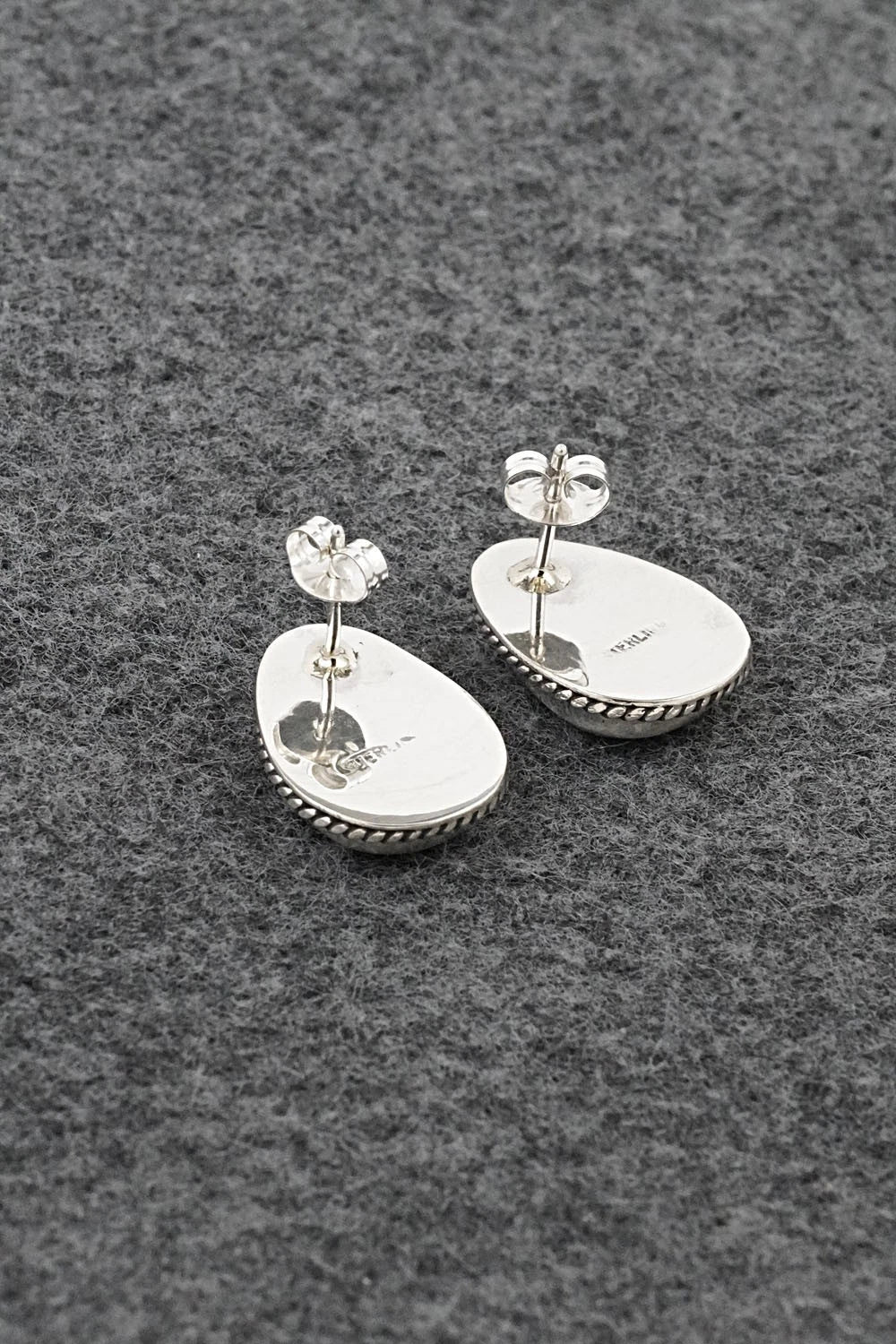 Turquoise & Sterling Silver Earrings - Rosemary Saunders