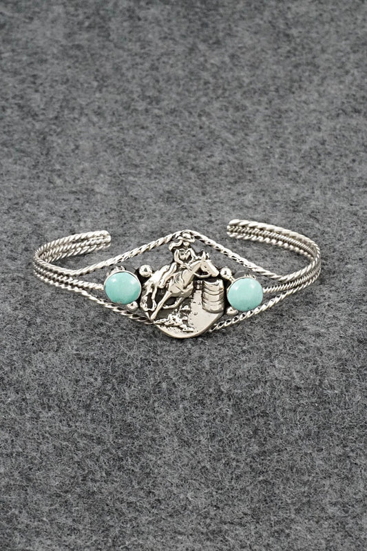 Turquoise & Sterling Silver Bracelet - Marie Bahe