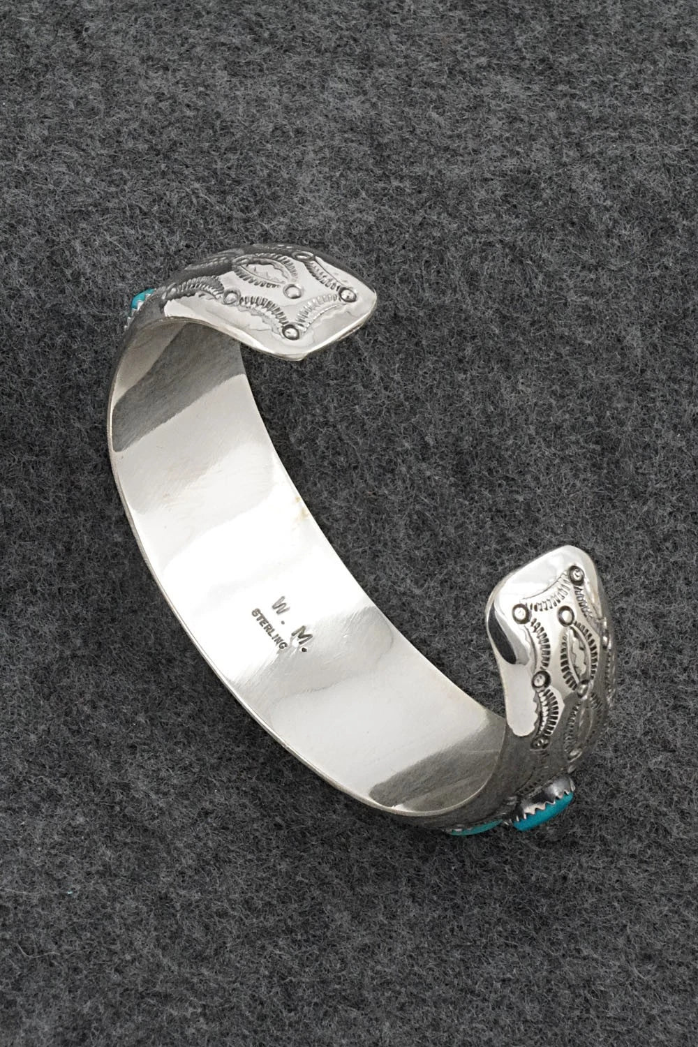 Turquoise & Sterling Silver Bracelet - Wilbert Muskett Sr.