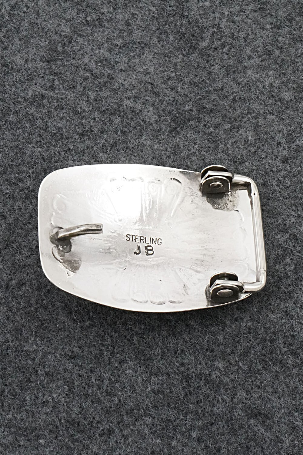 Turquoise & Sterling Silver Belt Buckle - Jolene Begay