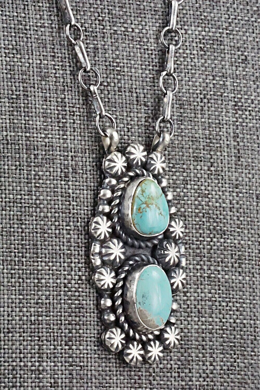 Turquoise & Sterling Silver Necklace - Jeff James