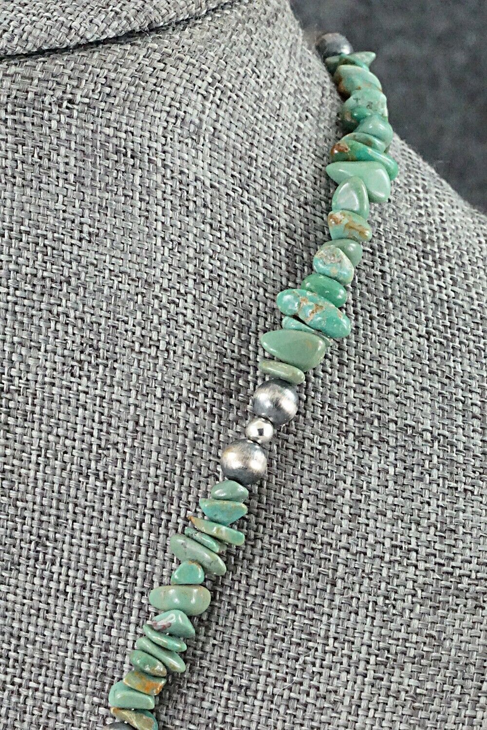 Turquoise & Sterling Silver Necklace - Louise Joe