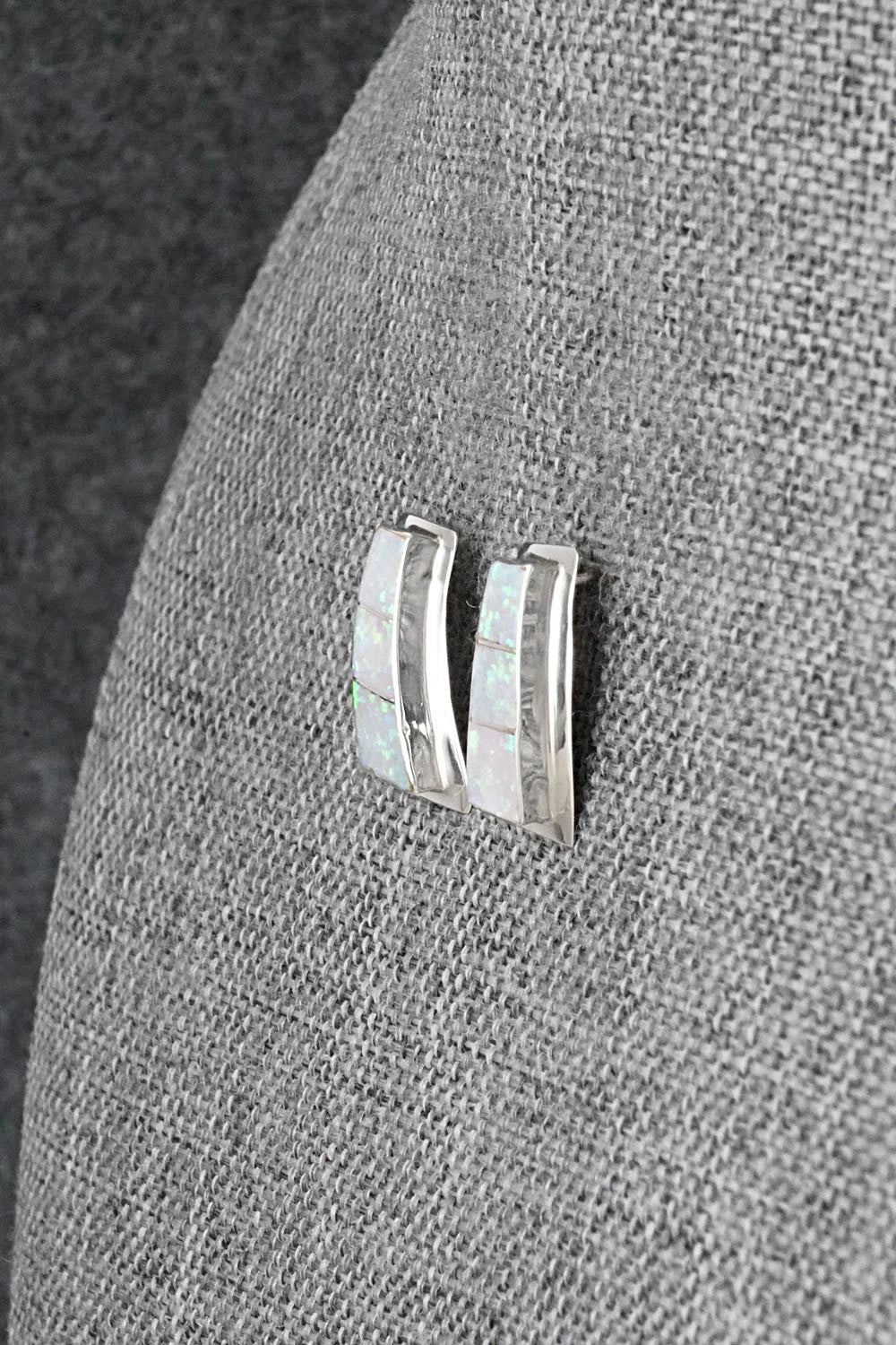 Opalite & Sterling Silver Earrings - Nathaniel Johnson