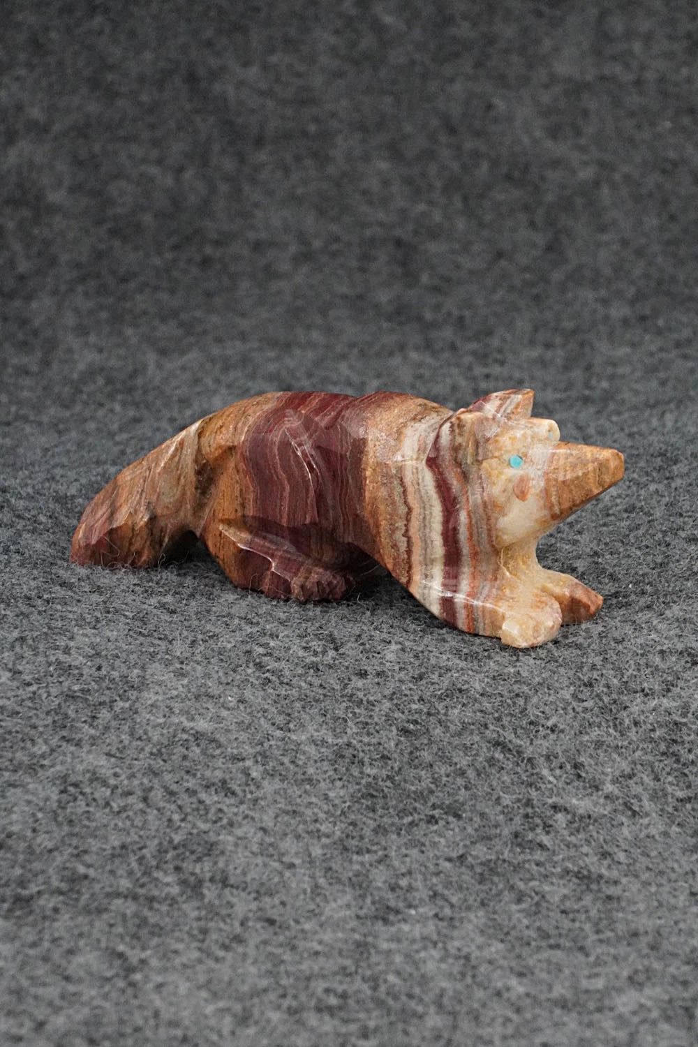 Wolf Zuni Fetish Carving - Tony Mackel