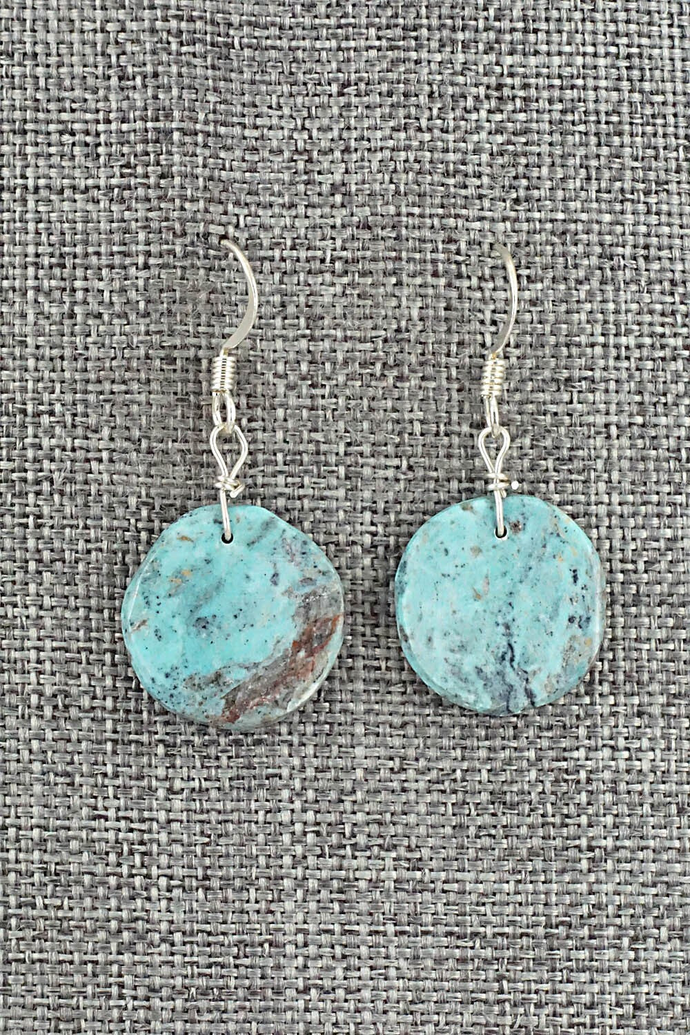 Turquoise & Sterling Silver Earrings - Joe Garcia