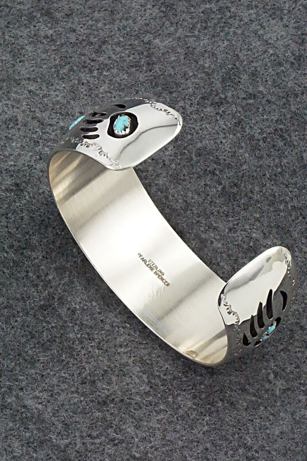 Turquoise & Sterling Silver Bracelet - Pearlene Spencer