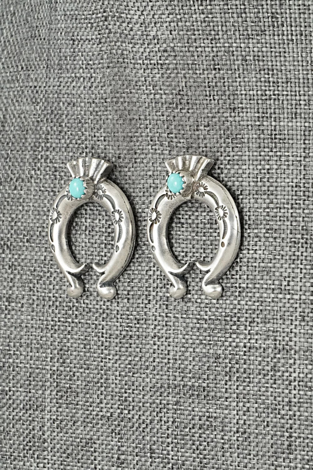 Turquoise & Sterling Silver Earrings - Adrienne Gordon