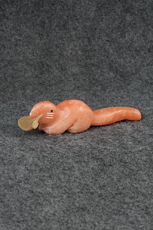 Otter Zuni Fetish Carving - Justin Red Elk