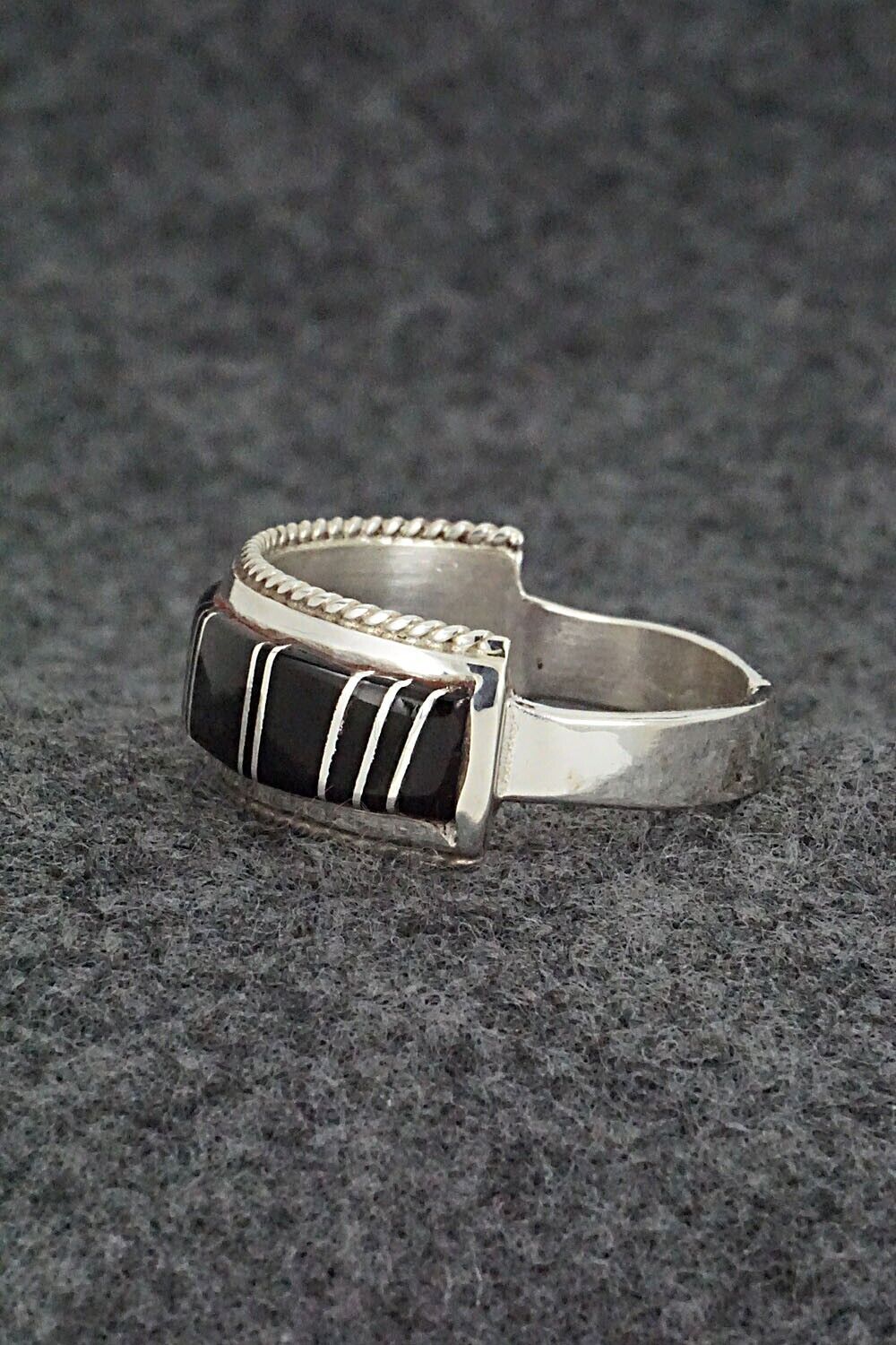 Onyx & Sterling Silver Ring - Deirdre Luna Panteah - Size 13.5