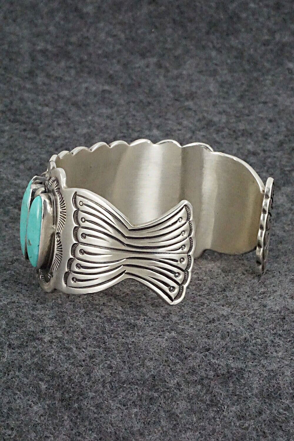 Turquoise & Sterling Silver Bracelet - Emerson Delgarito