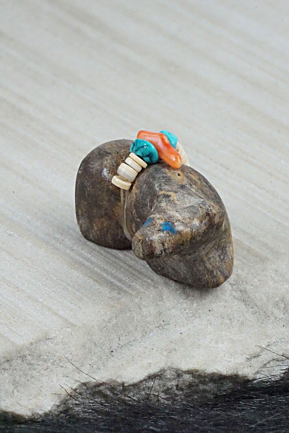 Bear Zuni Fetish Carving - Donovan Laiwakete
