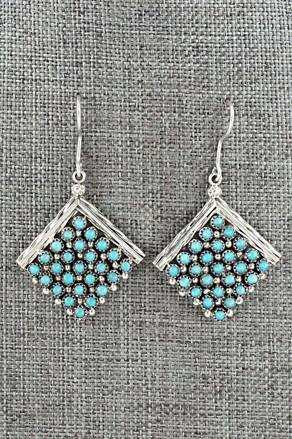 Turquoise & Sterling Silver Earrings - Stephen Haloo