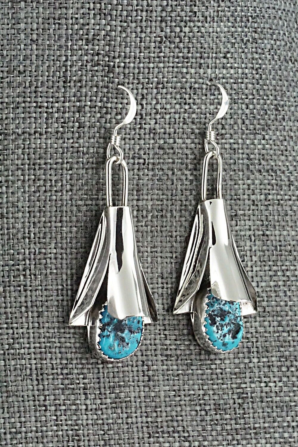 Turquoise & Sterling Silver Squash Blossom Set - Louise Yazzie