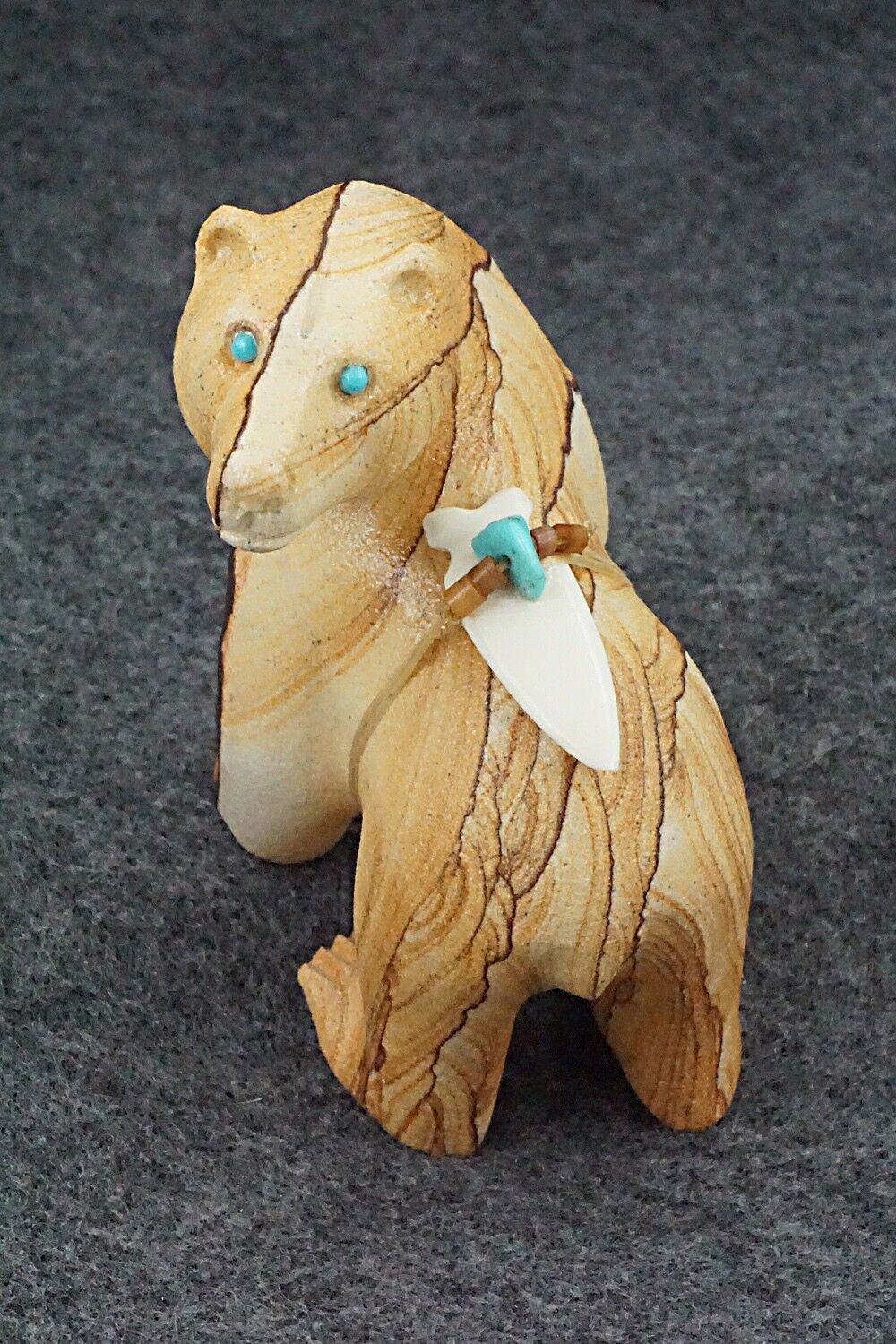 Bear Zuni Fetish Carving - Albert Eustace, Sr.