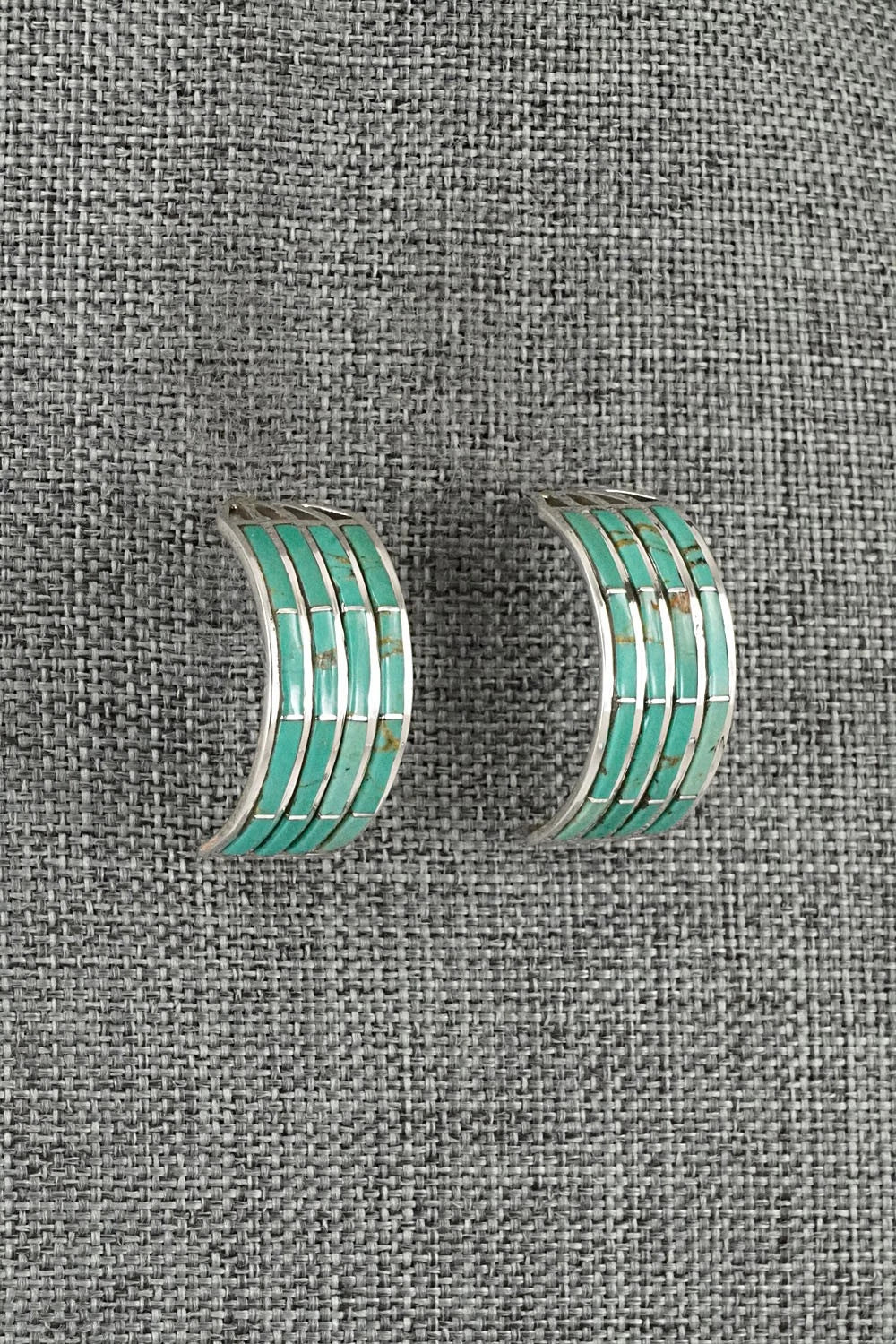 Turquoise & Sterling Silver Earrings - Andrew Enrico