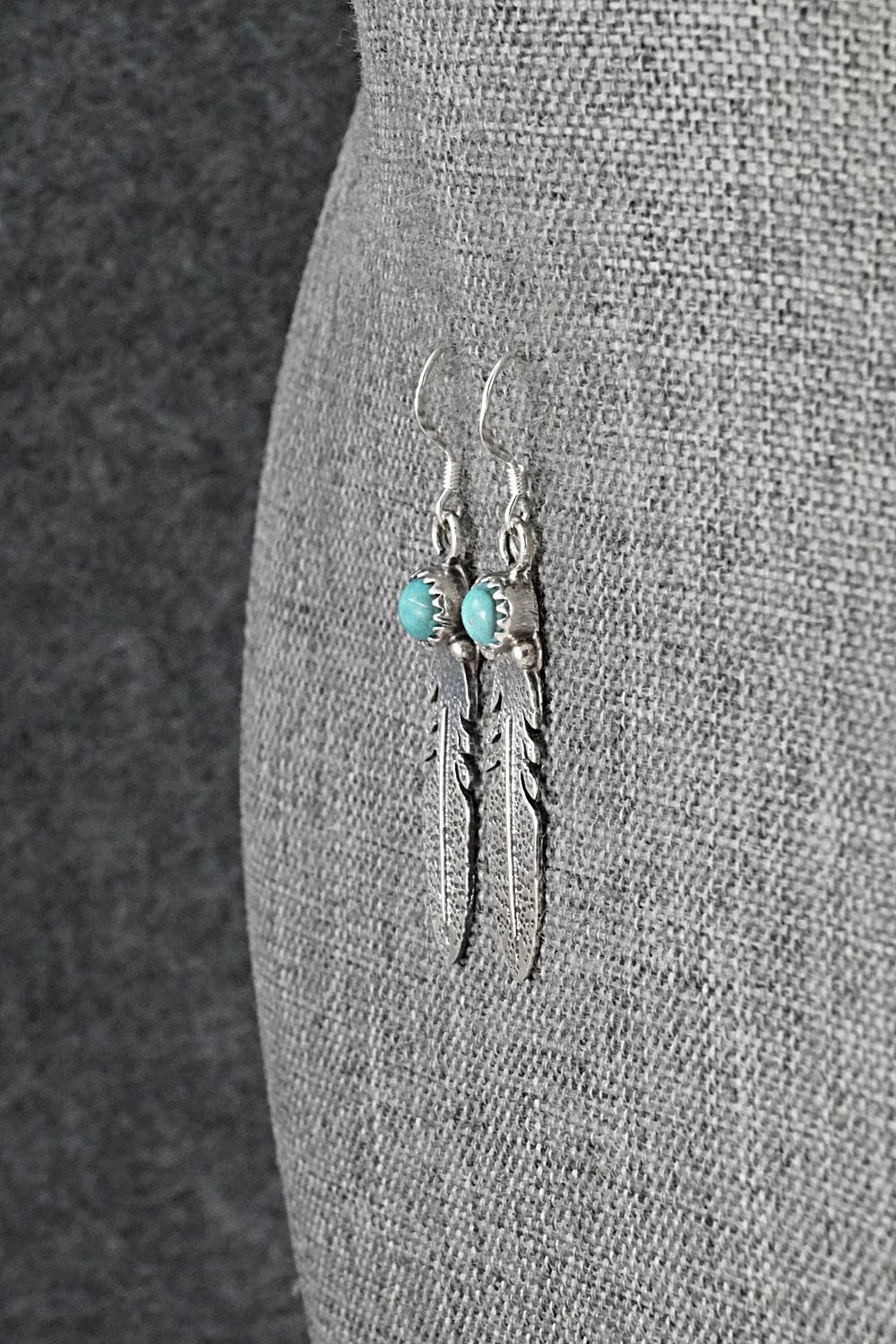 Turquoise & Sterling Silver Earrings - Adelarae Yazzie