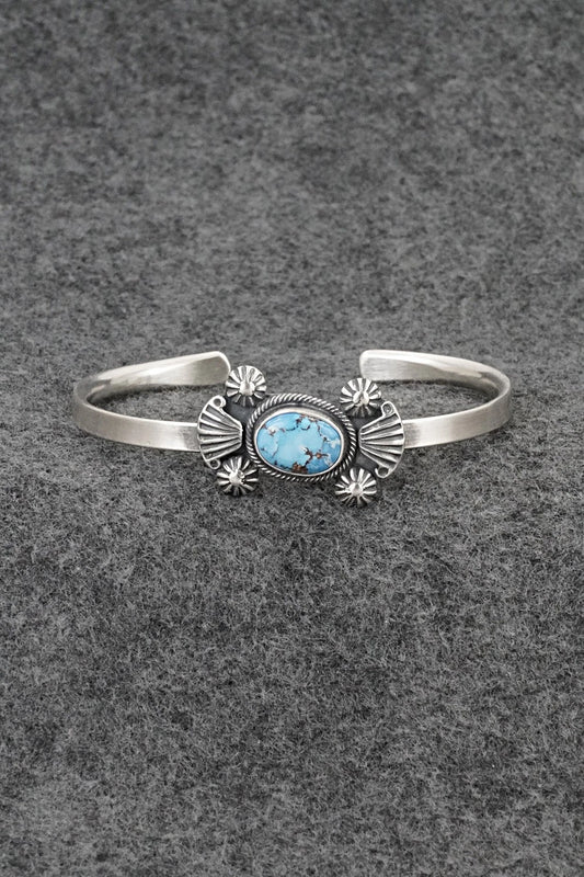Turquoise & Sterling Silver Bracelet - Genevieve Francisco