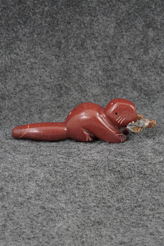 Otter Zuni Fetish Carving - Justin Red Elk