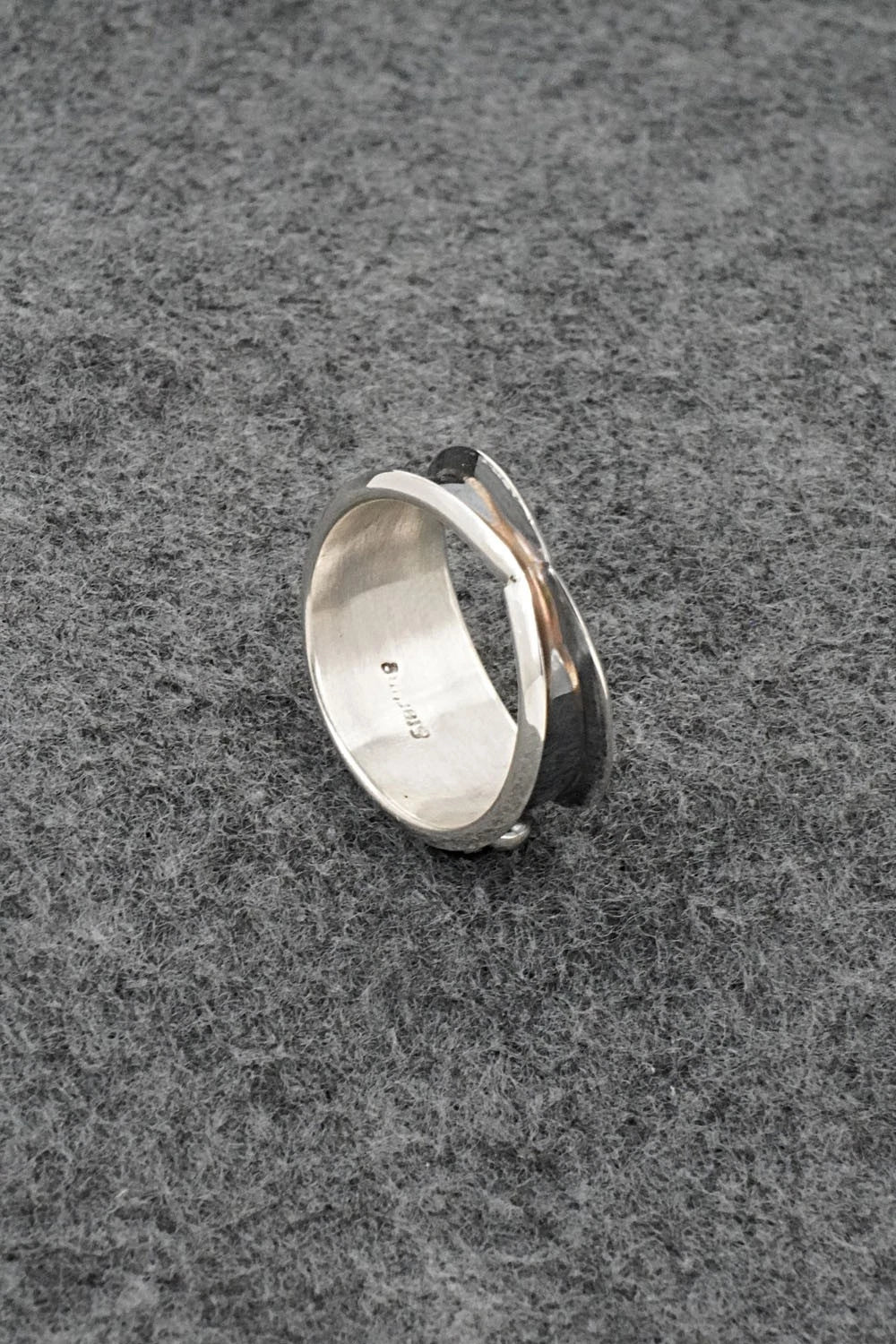 Onyx & Sterling Silver Ring - Paul Largo - Size 10