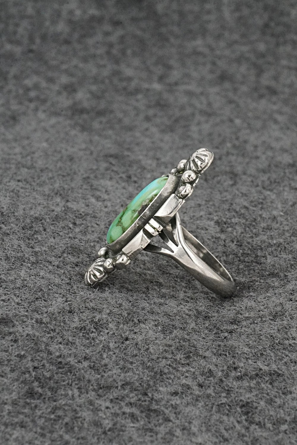 Turquoise & Sterling Silver Ring - Marita Benally - Size 7.5