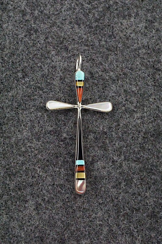 Multi Stone & Sterling Silver Pendant - Sylvester Noche