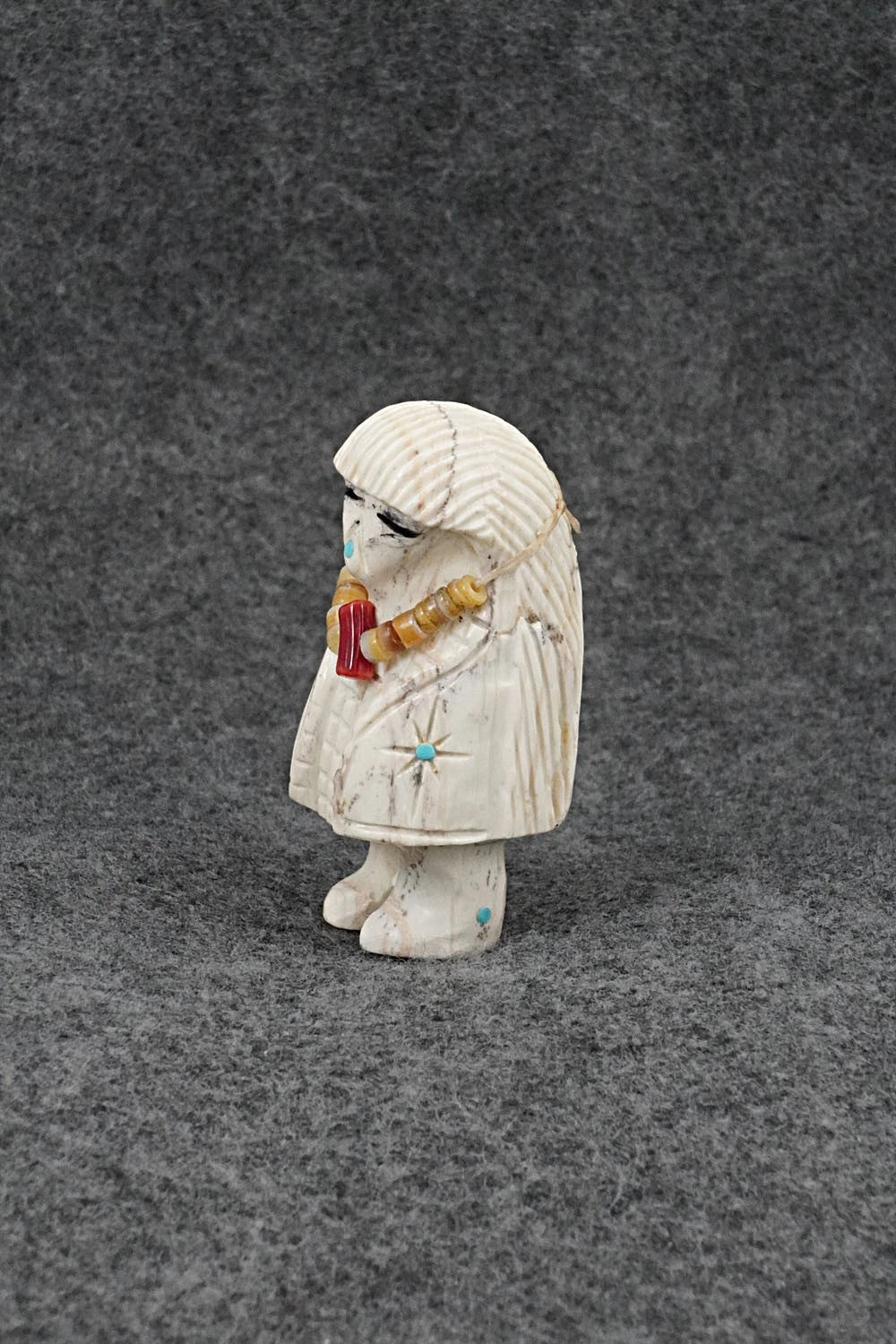 Corn Maiden Zuni Fetish Carving - Farlan & Paulette Quam