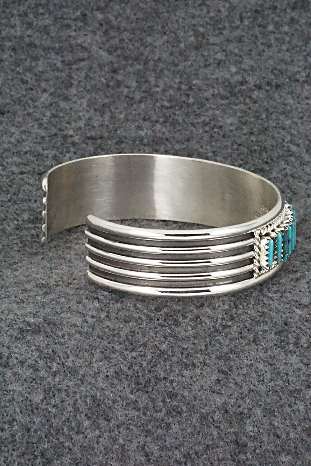 Turquoise & Sterling Silver Bracelet - Roland Francisco