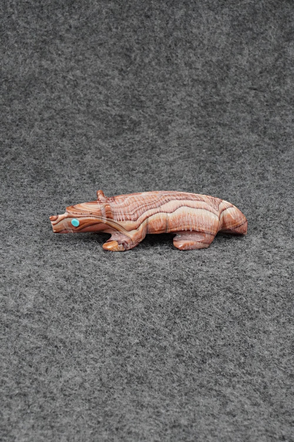 Badger Zuni Fetish Carving - Ronnie Lunasee