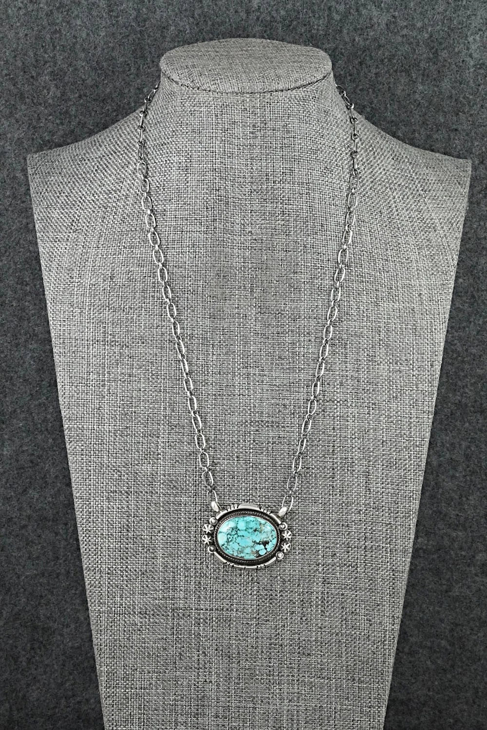 Turquoise & Sterling Silver Necklace - Marita Benally