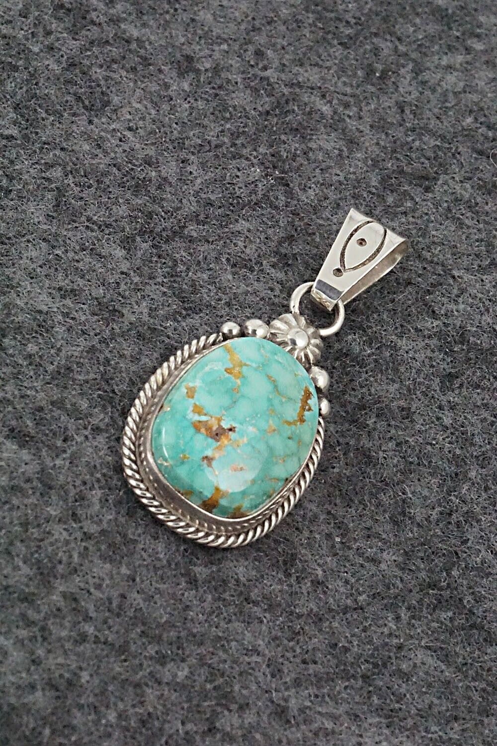 Turquoise and Sterling Silver Pendant - Oliver Smith