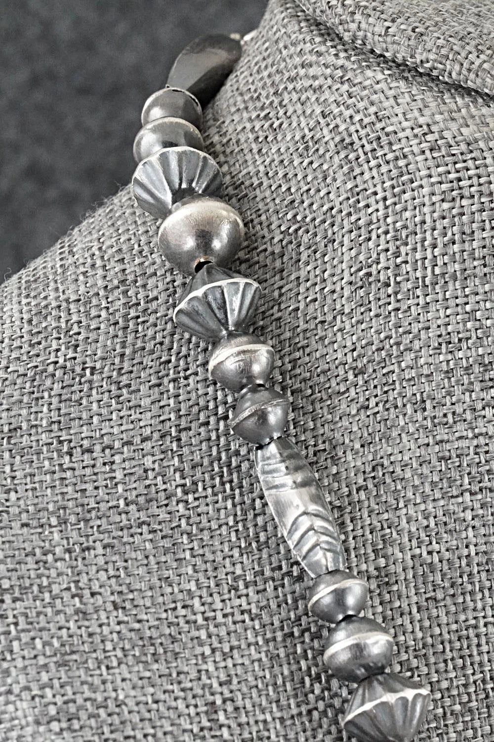 Sterling Silver Navajo Pearl Necklace 24" - Vintage