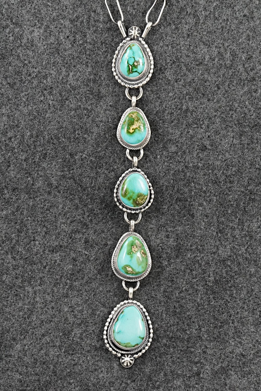 Turquoise & Sterling Silver Necklace - Bobby Johnson