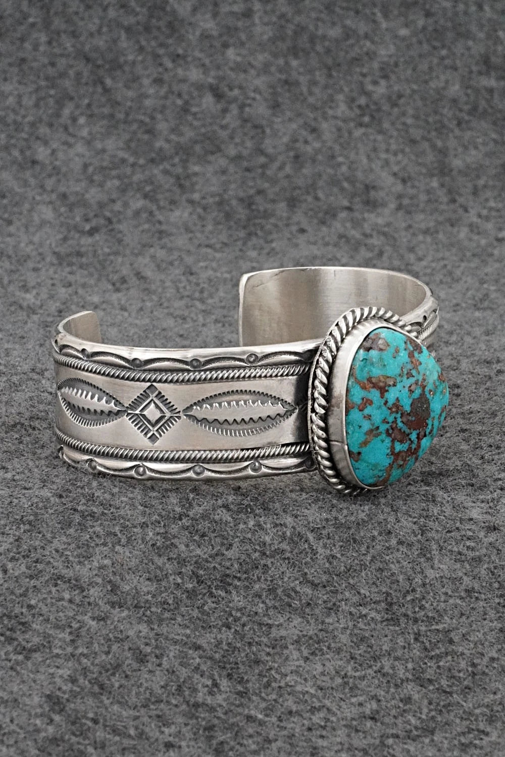 Turquoise & Sterling Silver Bracelet - Michael Calladitto