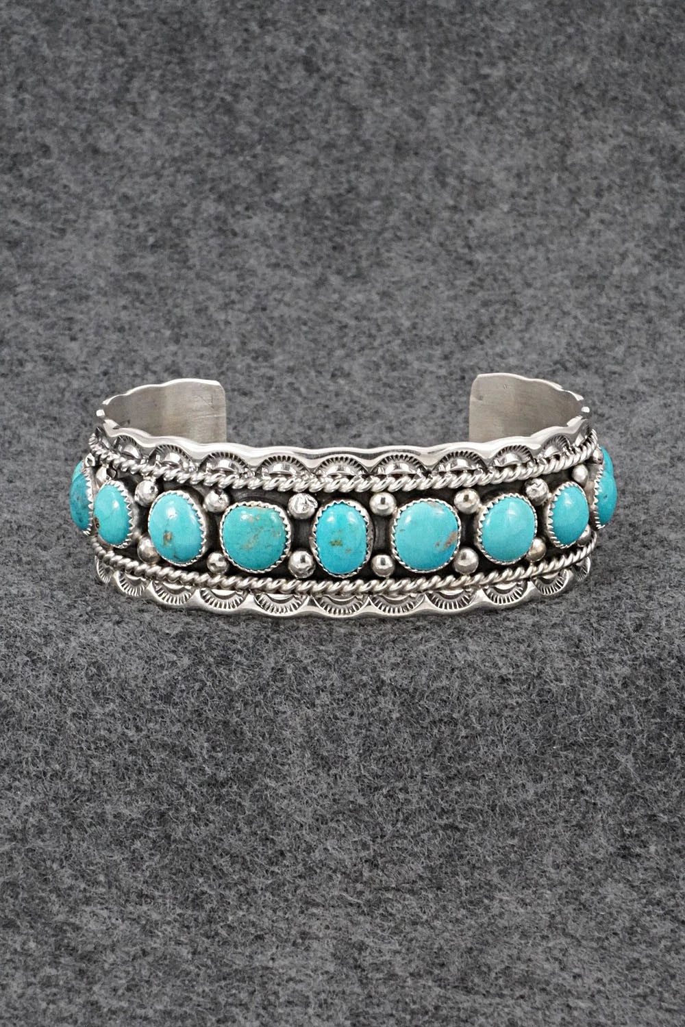 Turquoise & Sterling Silver Bracelet - Chester Charley